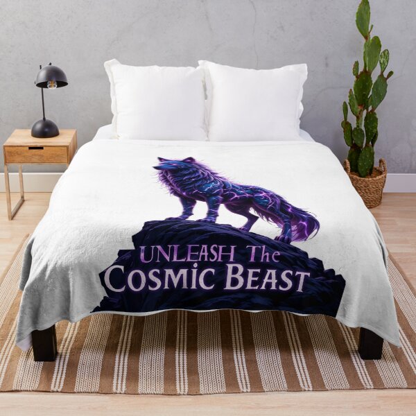Item preview, Galaxy Wolf Unleash the Cosmic Beast designed and sold by Dazzle-Sizzle.