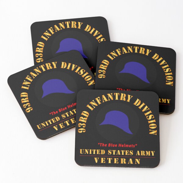 Item preview, Army - SSI - 93rd Infantry Division - The Blue Helmets - US Army Veteran X 300 designed and sold by Military Insignia Products.