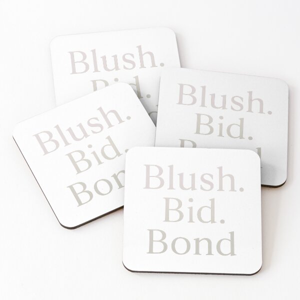 Item preview, Blush Bid Bond - Sorority Typography designed and sold by summer-loving.