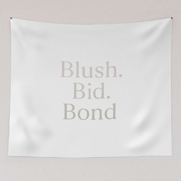 Item preview, Blush Bid Bond - Sorority Typography designed and sold by summer-loving.