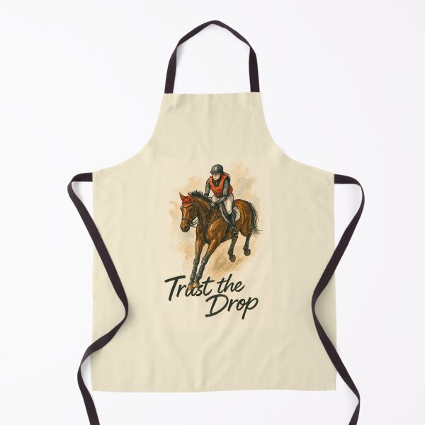 Item preview, Trust the Drop - Cross Country Eventing Watercolor Poster designed and sold by Taylor’sGrabBag.