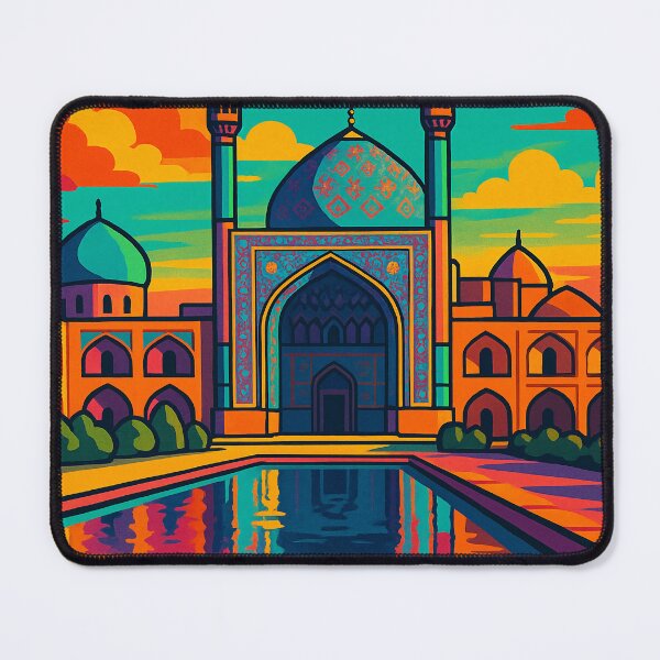 Item preview, Isfahan Retro Pop Art Travel Poster | Vibrant Digital Cityscape Illustration | Iconic Persian Architecture Design | Bold Colorful Vintage Style | Cultural Heritage Art designed and sold by PaintedPixels01.
