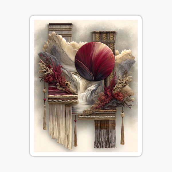 Item preview, Woven Ascent: A Crimson Cascade designed and sold by bloorose.