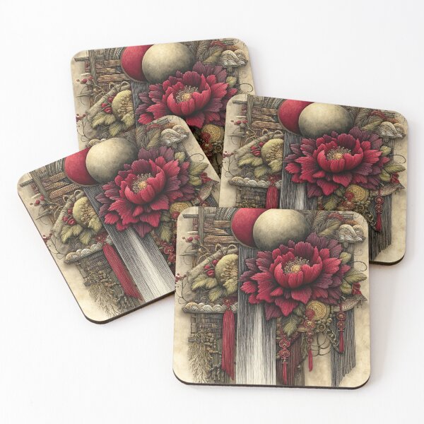 Item preview, Crimson Tide: A Woven Blossom designed and sold by bloorose.