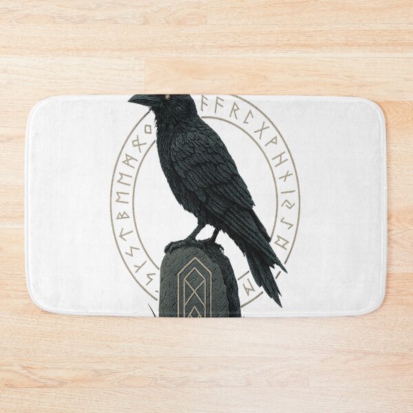 Item preview, HUGINN – Raven of Thought | Norse Rune Art designed and sold by FROSTULF .