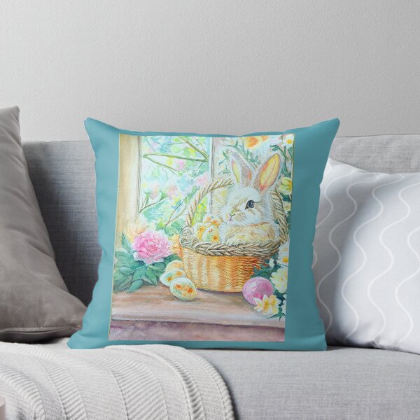 Item preview,  Easter bunny illustration in watercolour designed and sold by OilPaintsHatts.