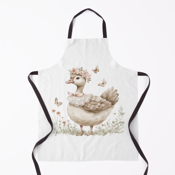 Item preview, Elegant Goose with Floral Crown and Lace Collar designed and sold by KallyDe.