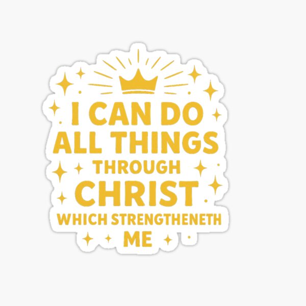 Item preview, Philippians 4:13 Bold Scripture Design designed and sold by dessertcruzing.