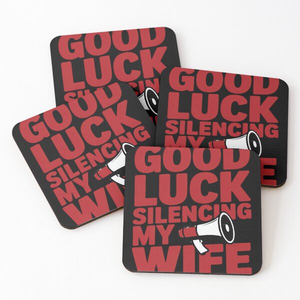 Item preview, Good Luck Silencing My Wife Funny Marriage Best Couple designed and sold by MAKOPOKOShop.