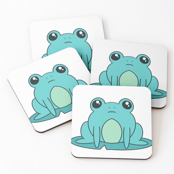Item preview, Cute lil round blue frog designed and sold by Mcmipe.