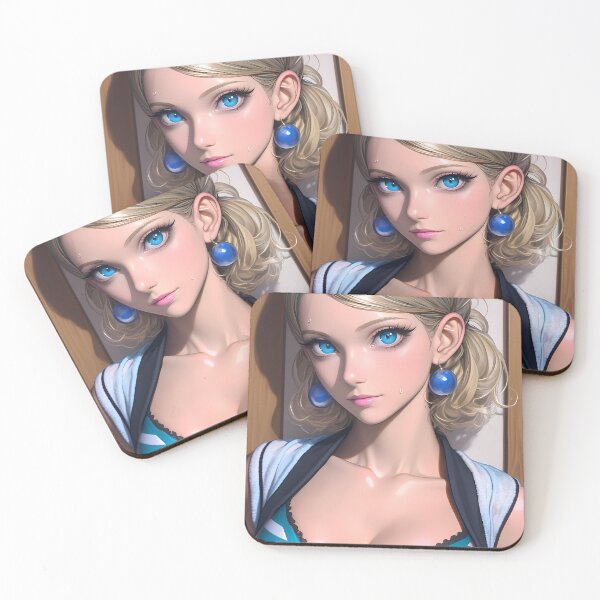 Item preview, Justine Caroline Persona 5 Sassy Blue Earring Girl Swimsuit Confidence designed and sold by mildaclairmo.