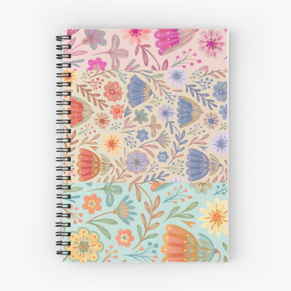 Item preview, Unique painterly floral pattern designed and sold by HusnMir.