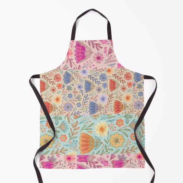 Item preview, Unique painterly floral pattern designed and sold by HusnMir.
