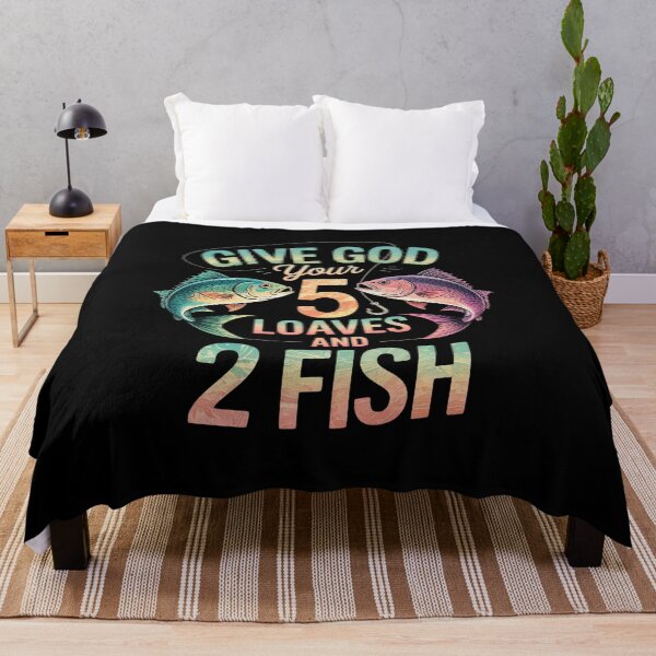 Item preview, Christian 2 Fishes 5 Breads 5000 Against The Current designed and sold by splindoershop.