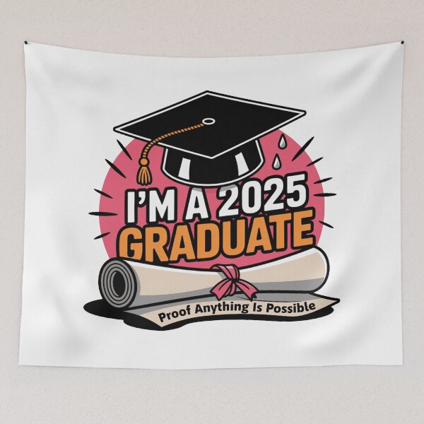 Item preview, 2025 Graduate - Proof Anything Is Possible Funny Graduation designed and sold by KZbubble.