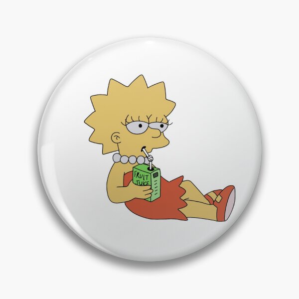 Artikelvorschau, Lisa Simpson entspannt mit ihrer Saftbox entworfen und verkauft von WillowTreeArt.