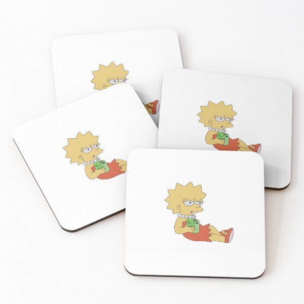 Item preview, Lisa Simpson Relaxing with her Juicebox designed and sold by WillowTreeArt.