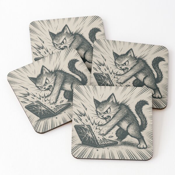 Item preview, Cat GPT vs Chat GPT – Manga Rage Cat Comic designed and sold by iamwonderkitty.