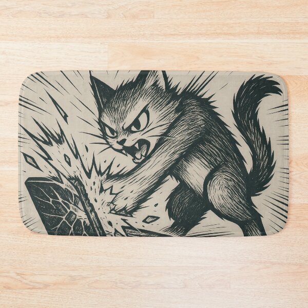Item preview, Cat GPT vs Chat GPT – Manga Rage Cat Comic designed and sold by iamwonderkitty.