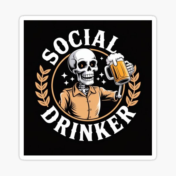Item preview, Social Drinker designed and sold by Leesondesign.