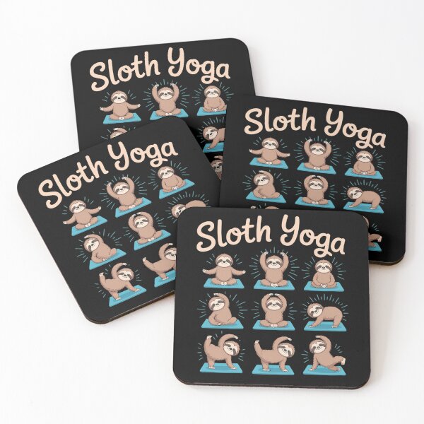Item preview, Sloth Yoga Cute Animal Baby Sloth Yoga Poses designed and sold by brynatshop.