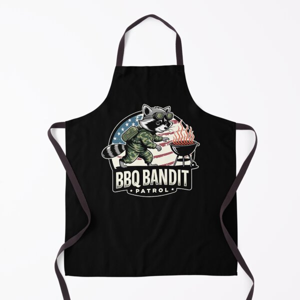 Item preview, BBQ Bandit Patrol - Raccoon 4th of July Grill Team designed and sold by KZbubble.