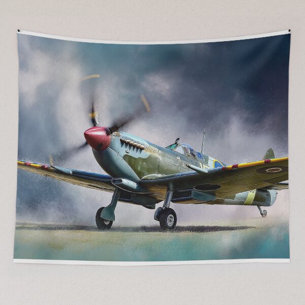 Item preview, Watercolour Splash Spitfire designed and sold by Skyframe Aviation.
