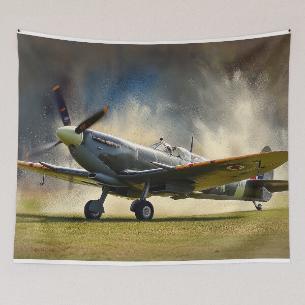 Item preview, Watercolour Splash Spitfire designed and sold by Skyframe Aviation.