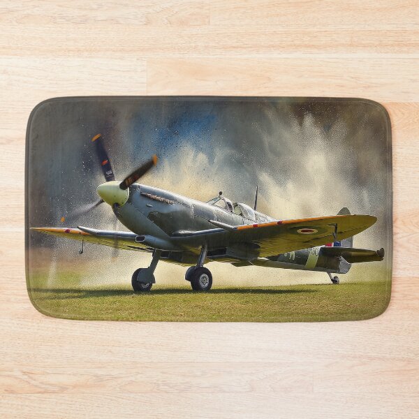 Artikelvorschau, Aquarell-Splash Spitfire entworfen und verkauft von Skyframe Aviation.