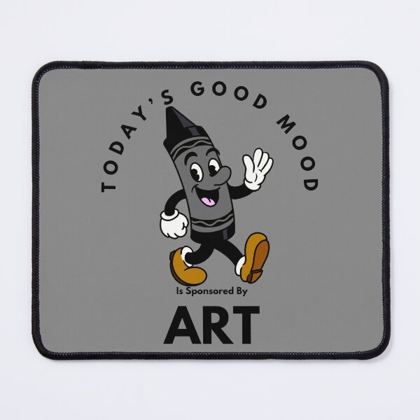 Item preview, Today’s Good Mood Is Sponsored By Art (Black Crayon) T designed and sold by Kate Miller Illustrator.