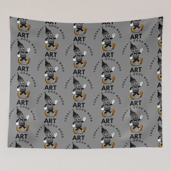 Item preview, Today’s Good Mood Is Sponsored By Art (Black Crayon) T designed and sold by Kate Miller Illustrator.
