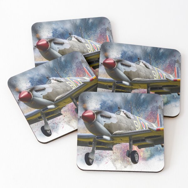 Item preview, Watercolour Splash Spitfire designed and sold by Skyframe Aviation.