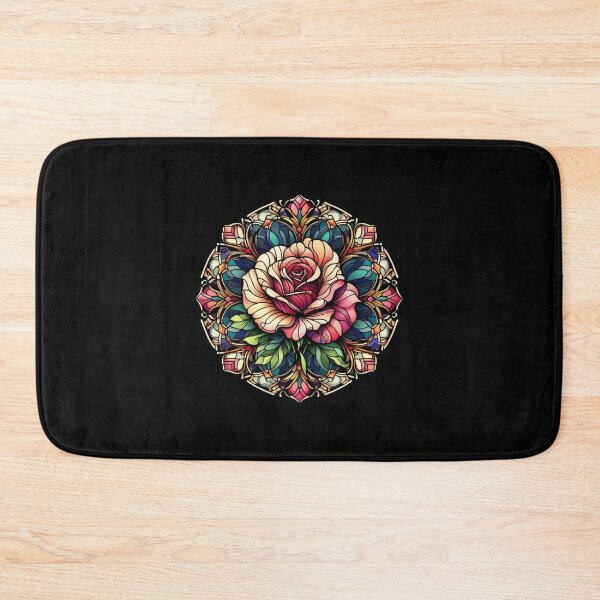 Item preview, Stained Glass Rose Medallion designed and sold by CAutumnTrapp.
