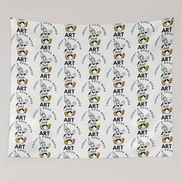 Item preview, Today’s Good Mood Is Sponsored By Art (White Crayon)  designed and sold by Kate Miller Illustrator.