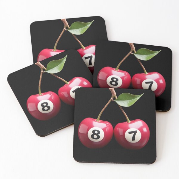 Item preview, Cherry Billiard Balls Retro Pool Lover Funny Design designed and sold by haitrieuic96.