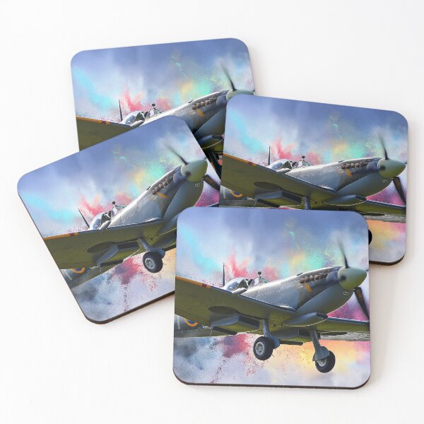 Item preview, Watercolour Splash Spitfire designed and sold by Skyframe Aviation.