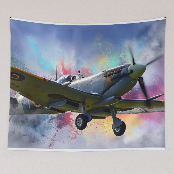 Item preview, Watercolour Splash Spitfire designed and sold by Skyframe Aviation.