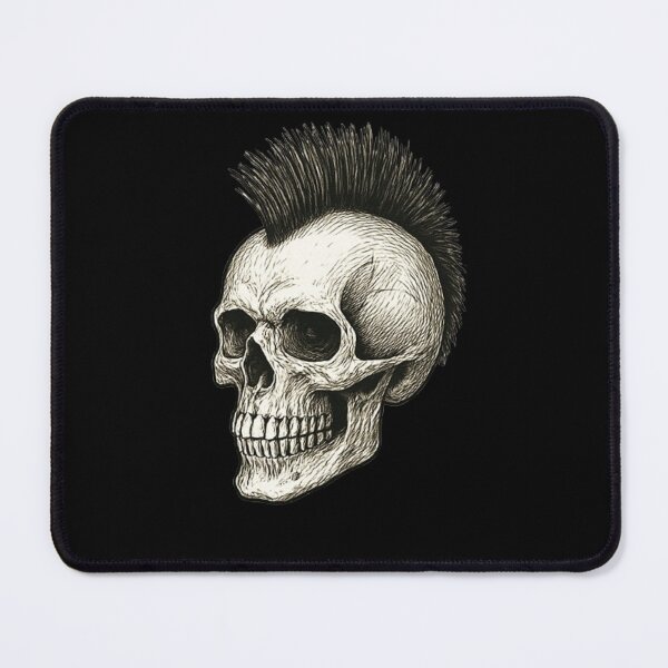 Item preview, Punk Skull with Mohawk designed and sold by FLATVAC STICKER.