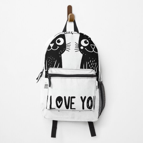 Item preview, Happy black cat couple vectors with the word I LOVE YOU designed and sold by vambrosio15.