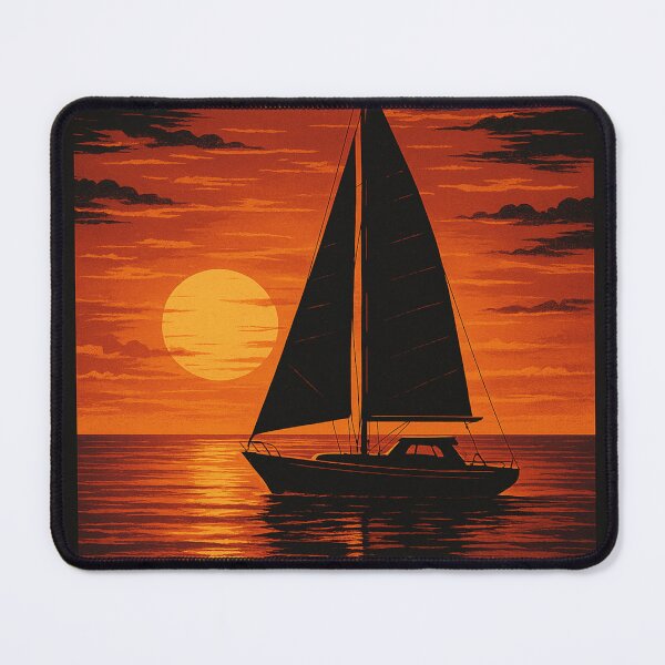 Item preview, I Work In Sails – Sunset Sailboat Nautical T-Shirt designed and sold by James McCleese.