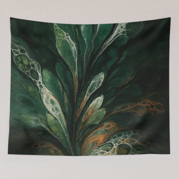 Item preview, Emerald Flow & Copper Bloom designed and sold by AbstractAnom.