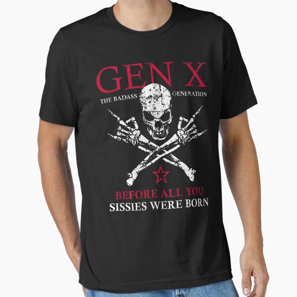 Item preview, X Generation Before All You Sissie Were Born Skull Rock Hand designed and sold by Claude119.
