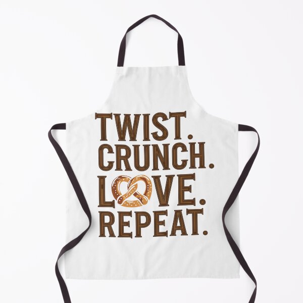 Item preview, Pretzel Lover Quote Twist Crunch Love Repeat designed and sold by Taans-Creation.
