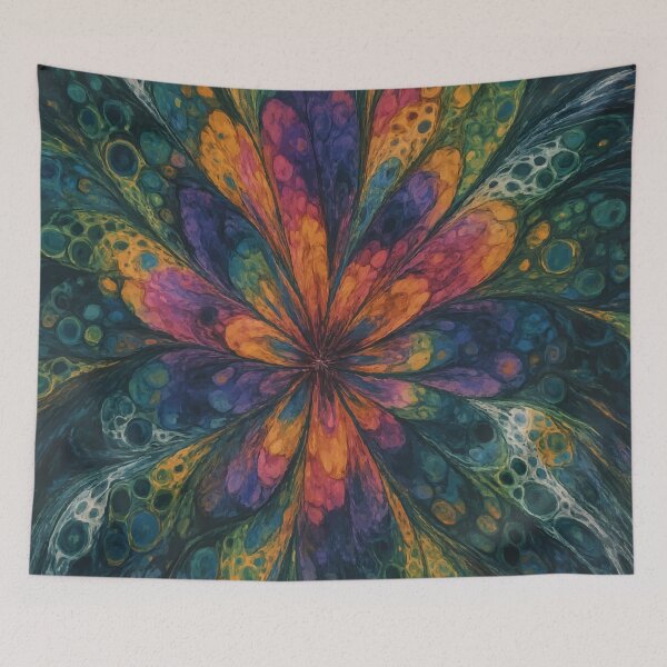 Item preview, Explosion of Colorful Blooms designed and sold by AbstractAnom.