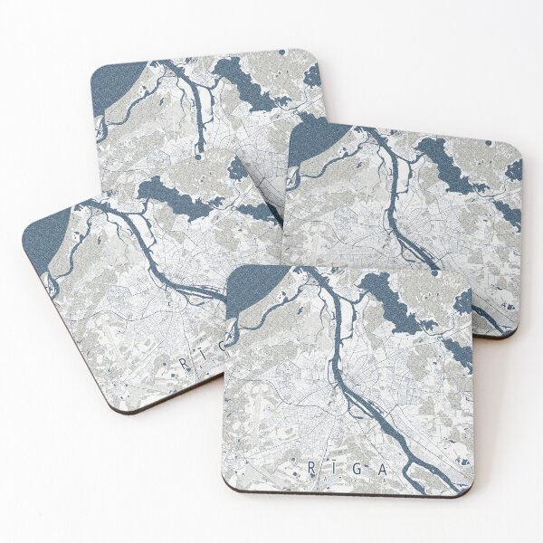 Item preview, Riga City Map of Latvia - Coastal designed and sold by deMAP.