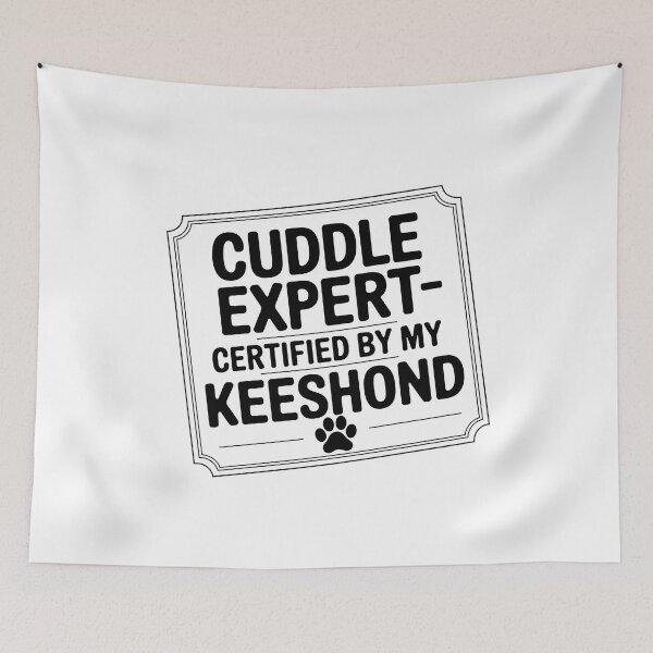 Item preview, Cuddle Expert – Certified by My Keeshond | Funny Dog Lover designed and sold by CuteDesignables.
