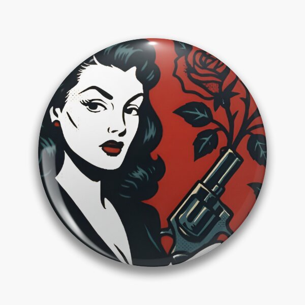 Item preview, Women With rosekiller and gun designed and sold by Uglyandcute.