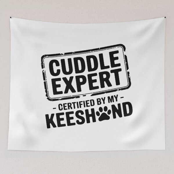 Item preview, Cuddle Expert – Certified by My Keeshond | Funny Dog Lover designed and sold by CuteDesignables.