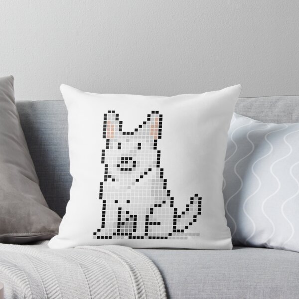Item preview, Pixeled german shepherd (white) designed and sold by Brain Fart Buffet.