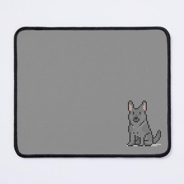 Artikelvorschau, Gepixelter Deutscher Schäferhund (blau) entworfen und verkauft von Brain Fart Buffet.